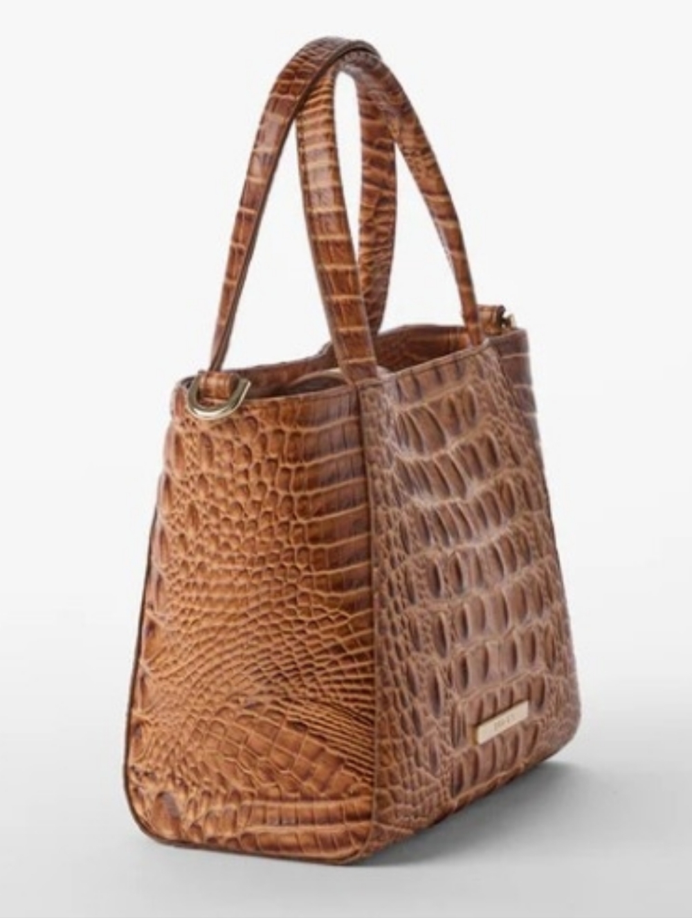 SOLD NWT Brahmin Small Mona Croc Embossed Leather Crossbody Satchel Purse - Picture 8 of 14